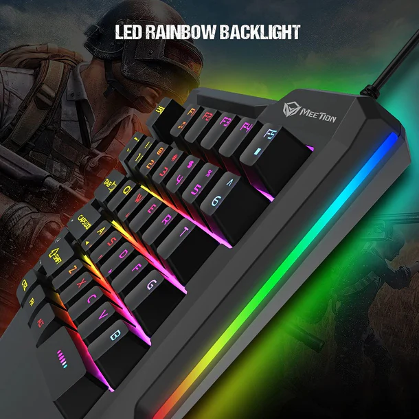 Tastierë One-Hand Meetion KB015, RGB ,GAMING
