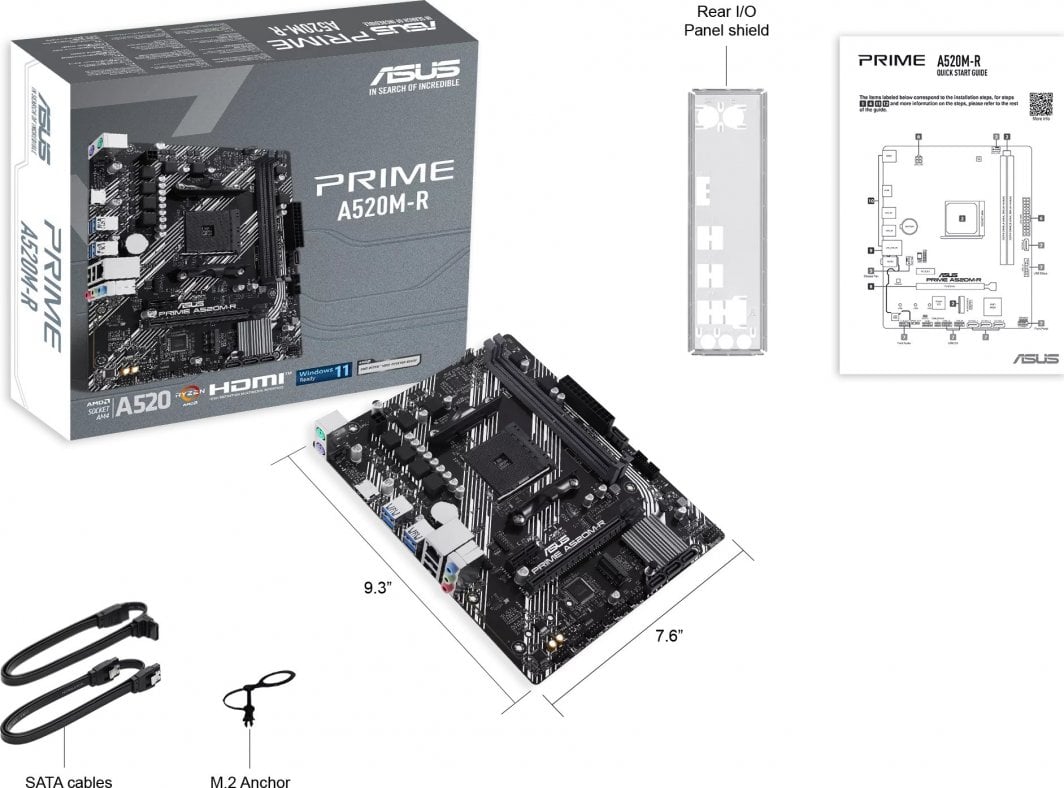 Pllakë amë Asus PRIME A520M-R