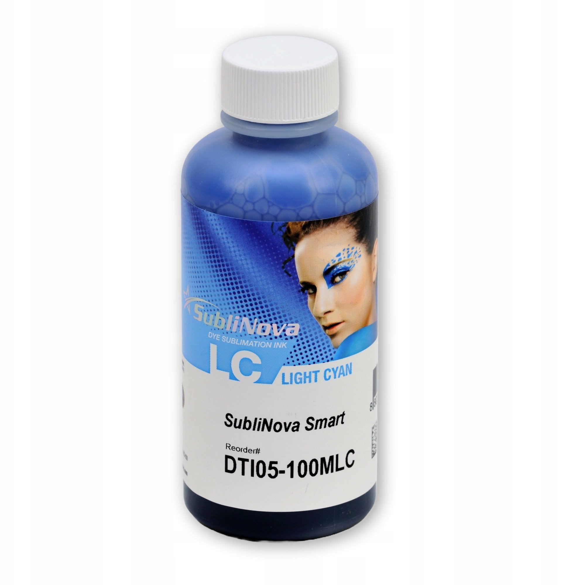 Бојa за сублимација Sublinova Smart Light Cyan, 100ml, за шолји и маици
