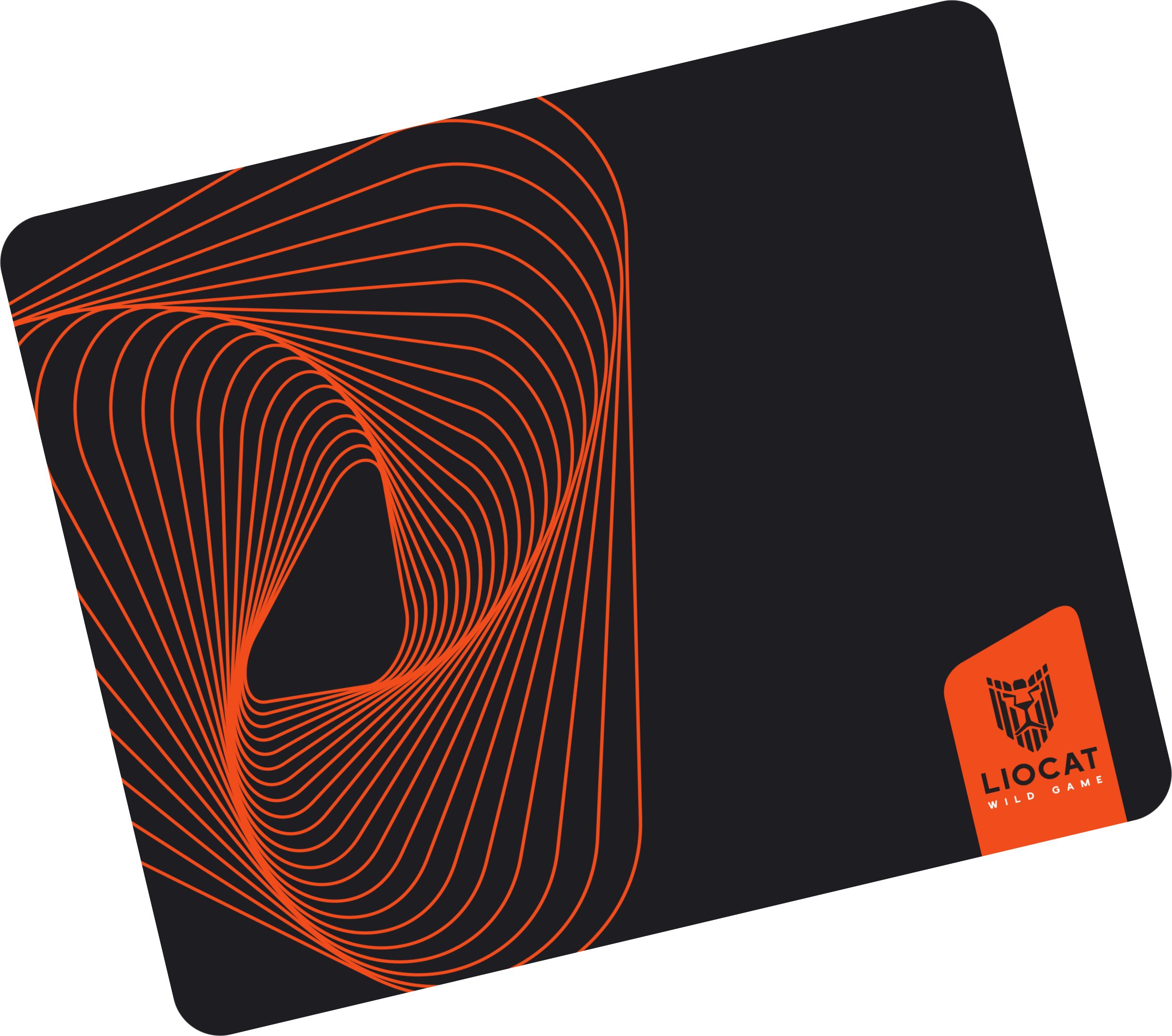 Mousepad gaming Liocat PD 306S, 250x290mm, tekstil me bazë gome, i zi