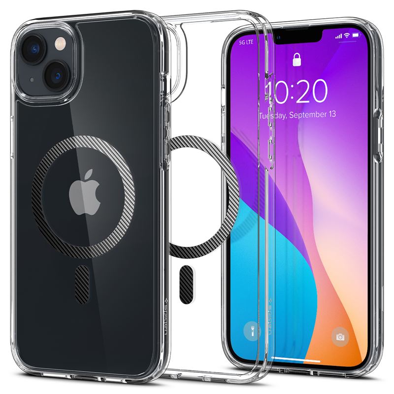 Mbështjellës për iPhone 14 Plus Spigen Ultra Hybrid MagSafe, transparent