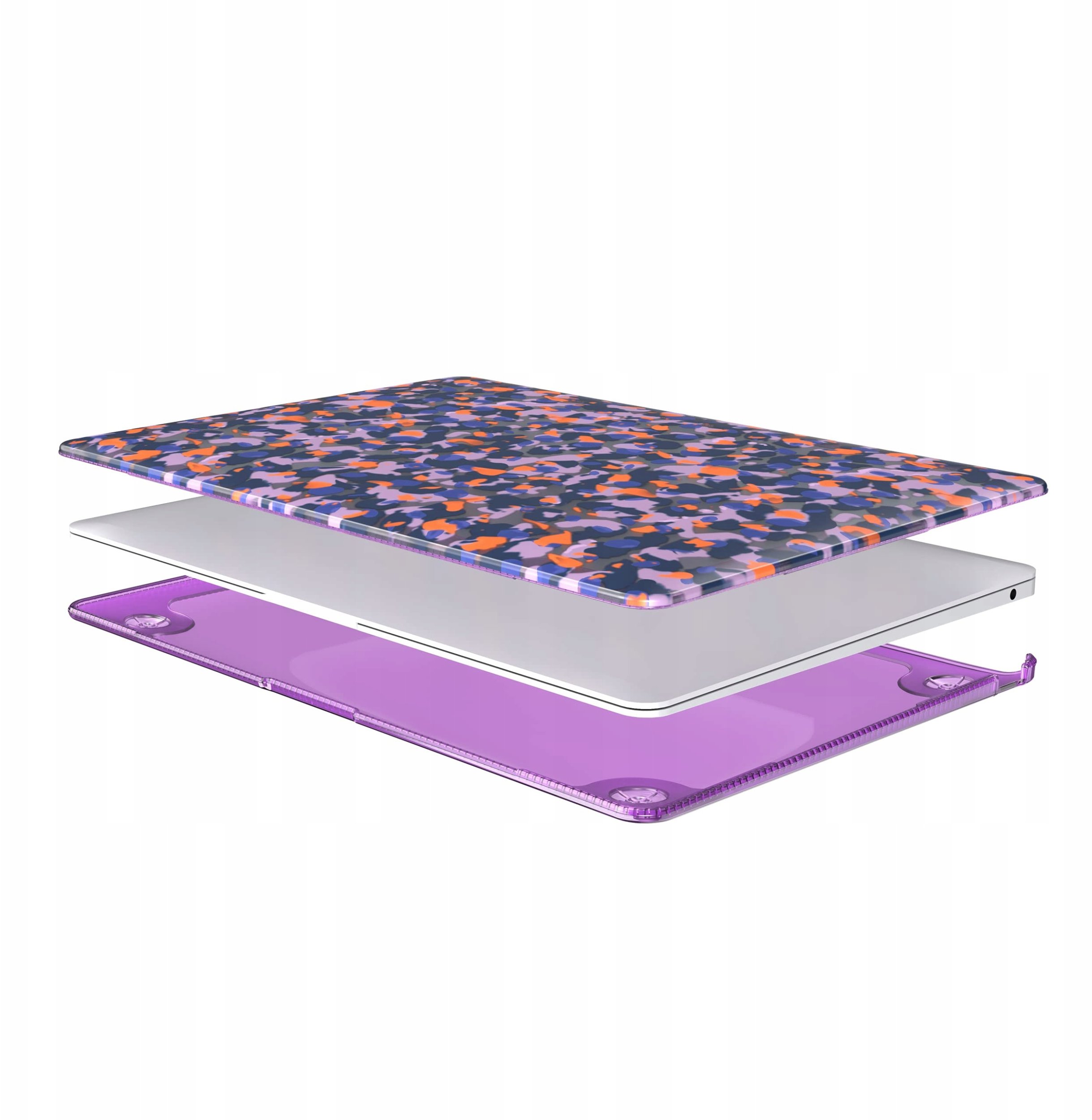 Mbulesë për laptop Tech21 EvoArt Modern Camo, për MacBook Air 13" Retina 2020, vjollcë