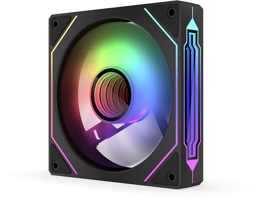Ventilator kasë Krux Corvus 120 ARGB, 120mm, ndriçim ARGB, i zi