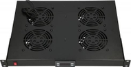 Panel ventilimi për kabinet Rack ExtraLink EX.14718, 19", me 4 ventilatorë, gri