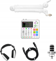 Set audio RODE Creator Bundle, për krijues përmbajtjeje, i bardhë
