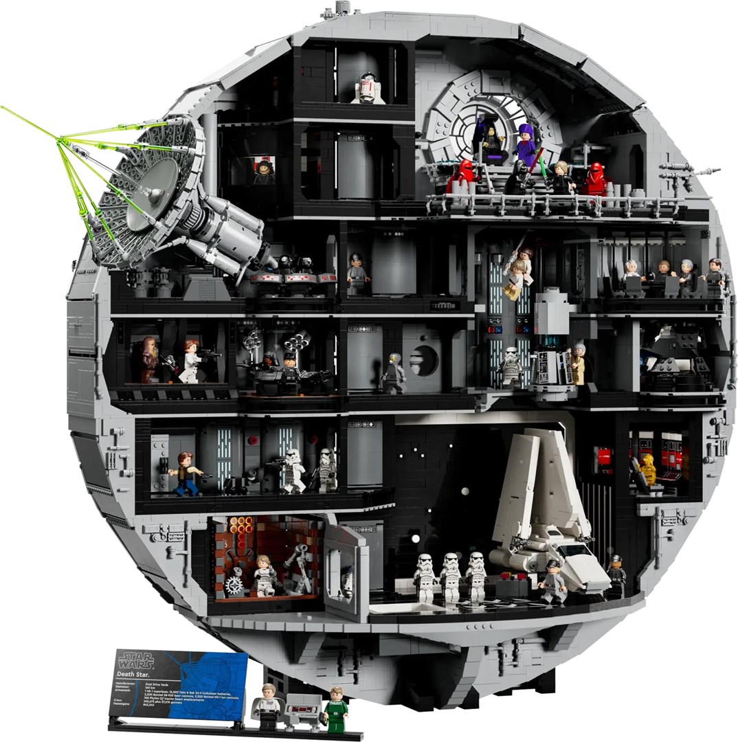 Set ndërtimi LEGO Star Wars Ultimate Collector Series Death Star, koleksionues, për të rritur, shumëngjyrësh