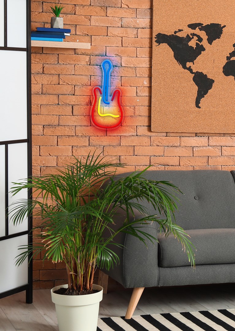 Llambë dekorative Activejet AJE-NEON GUITAR, LED neon, me USB, shumëngjyrëshe