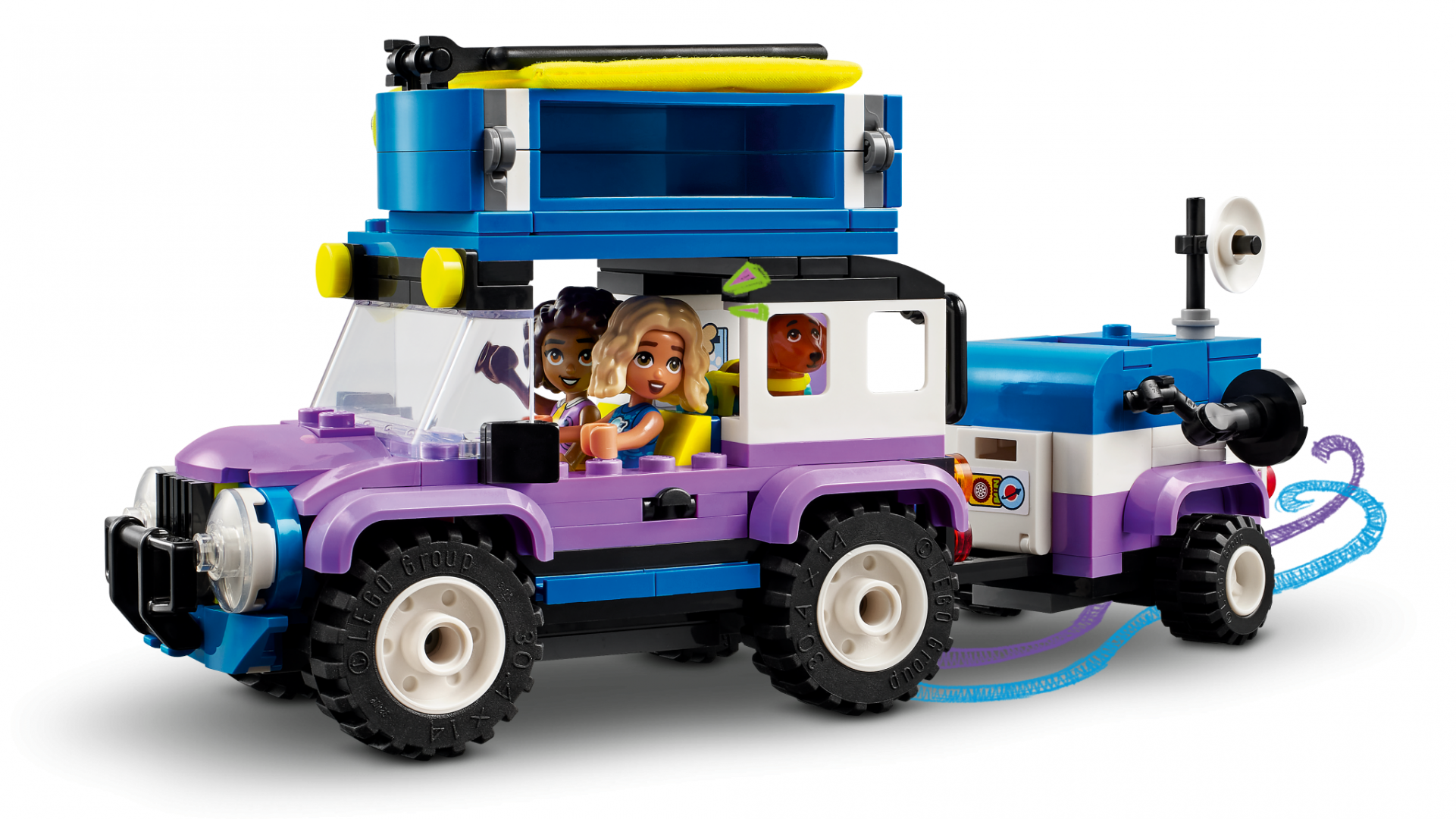 Set LEGO Friends Camper with Mobile Stargazing Observatory 42603, për fëmijë 7+, kreativ, shumëngjyrësh