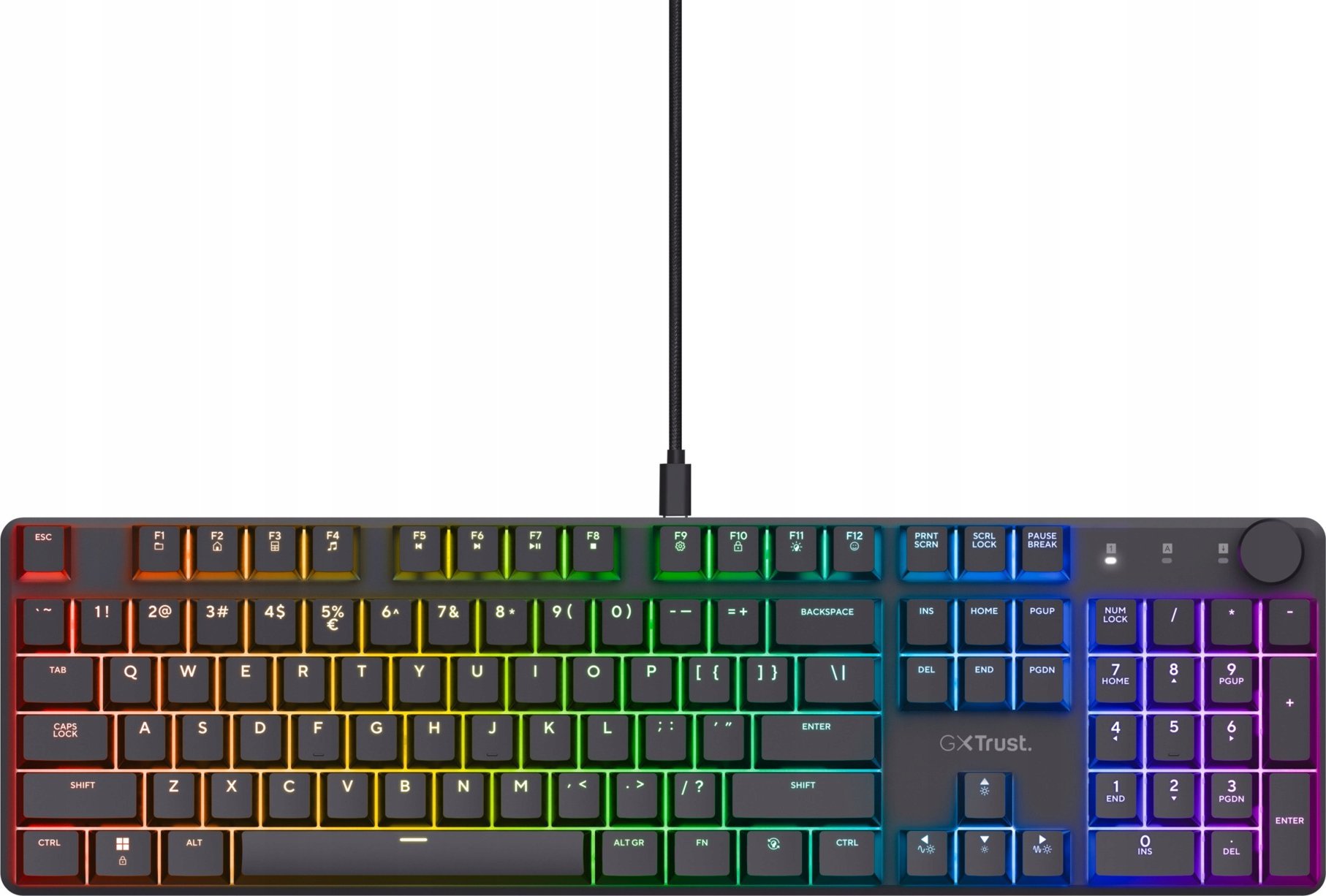 Tastierë gaming Trust GXT866 Torix, mekanike, programueshme, e zezë