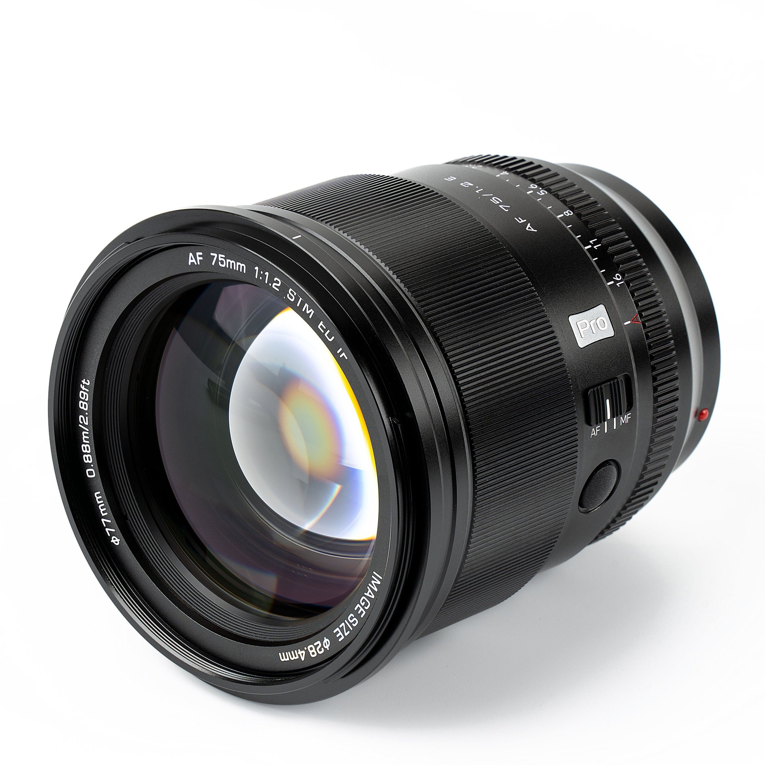 Leќa Viltrox Pro Series AF 75mm F1.2 E за Sony E, APS C, црна