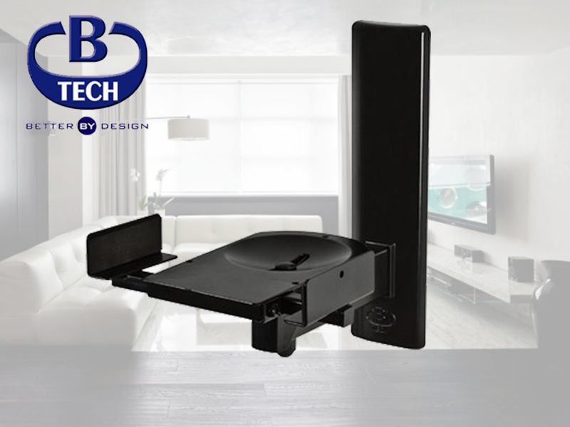 Kllapa muri për altoparlantë B-Tech, 2 copë, të zeza