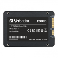 Disk i brendshëm SSD Verbatim Vi550 S3, 2.5", 128GB, i zi
