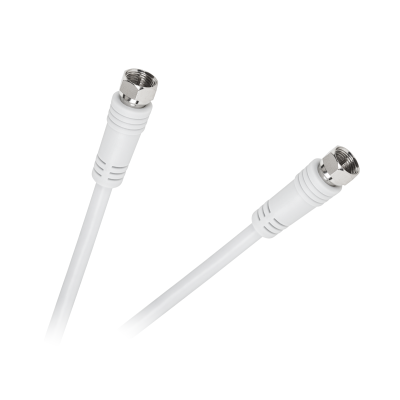 Kabllo antene Cabletech KPO2288, F në F, 1.8m, e bardhë