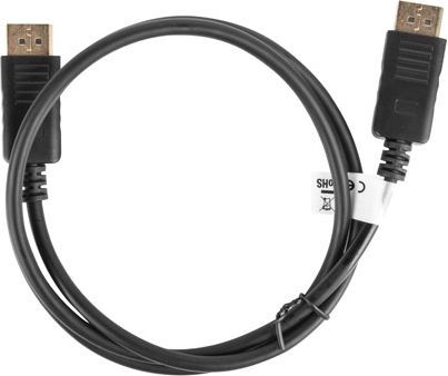 Kabllo Lanberg DisplayPort - DisplayPort, (CA-DPDP-10CC-0010-BK), 1m, e zezë