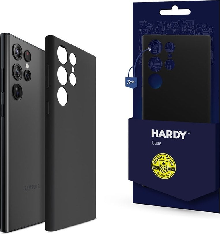Kuti mbrojtëse 3MK Hardy Android Silicone MagCase për Samsung Galaxy S25 Ultra, silikon, me magnet, e zezë
