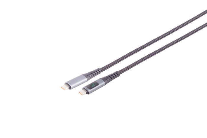 Kabllo USB C MicroConnect UC2D240, 1m, 240W PD, ekran digjital