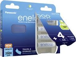 Рикаρκни батерии Панасоник Енелуп AA, 2000mAh, сет 4 парчиња