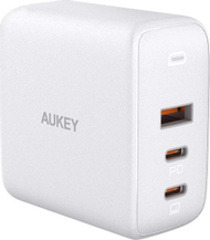 Karikues mural Aukey PA-B6S, 90W, 2x USB-C 1x USB-A, i bardhë