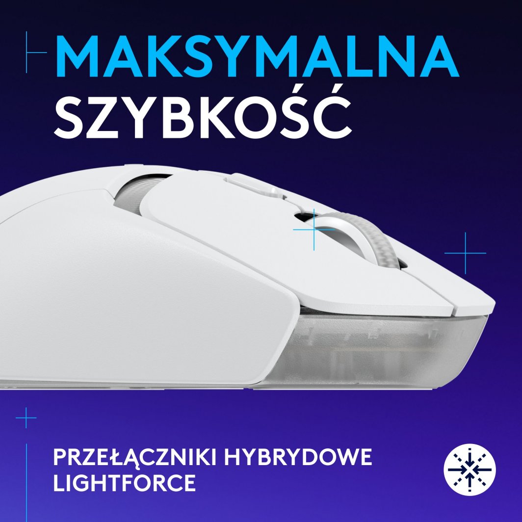 Maus Gaming Logitech G 910-007207, i bardhë 2