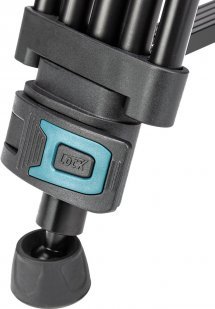 Tripod video Fotopro DV-3A, alumini, kokë fluide 360°, i zi
