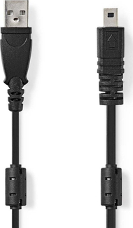 Kabllo USB Nedis UC-E6, USB 2.0, 2m, e zezë