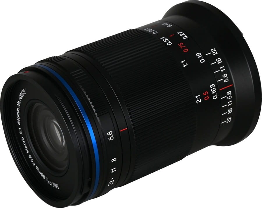 Objektiv Venus Optics Laowa Leica M 85mm f/5.6 Ultra Macro APO, për kamera mirrorless, i zi