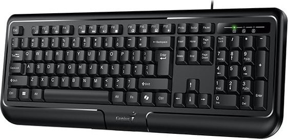 Tastierë Genius KB-118 II Copilot, me kabllo USB, rezistente ndaj ujit, e zezë