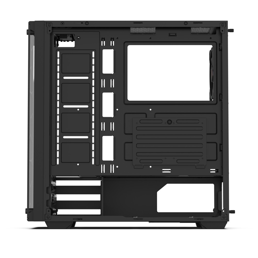 Kasë kompjuteri Krux Leda, e zezë