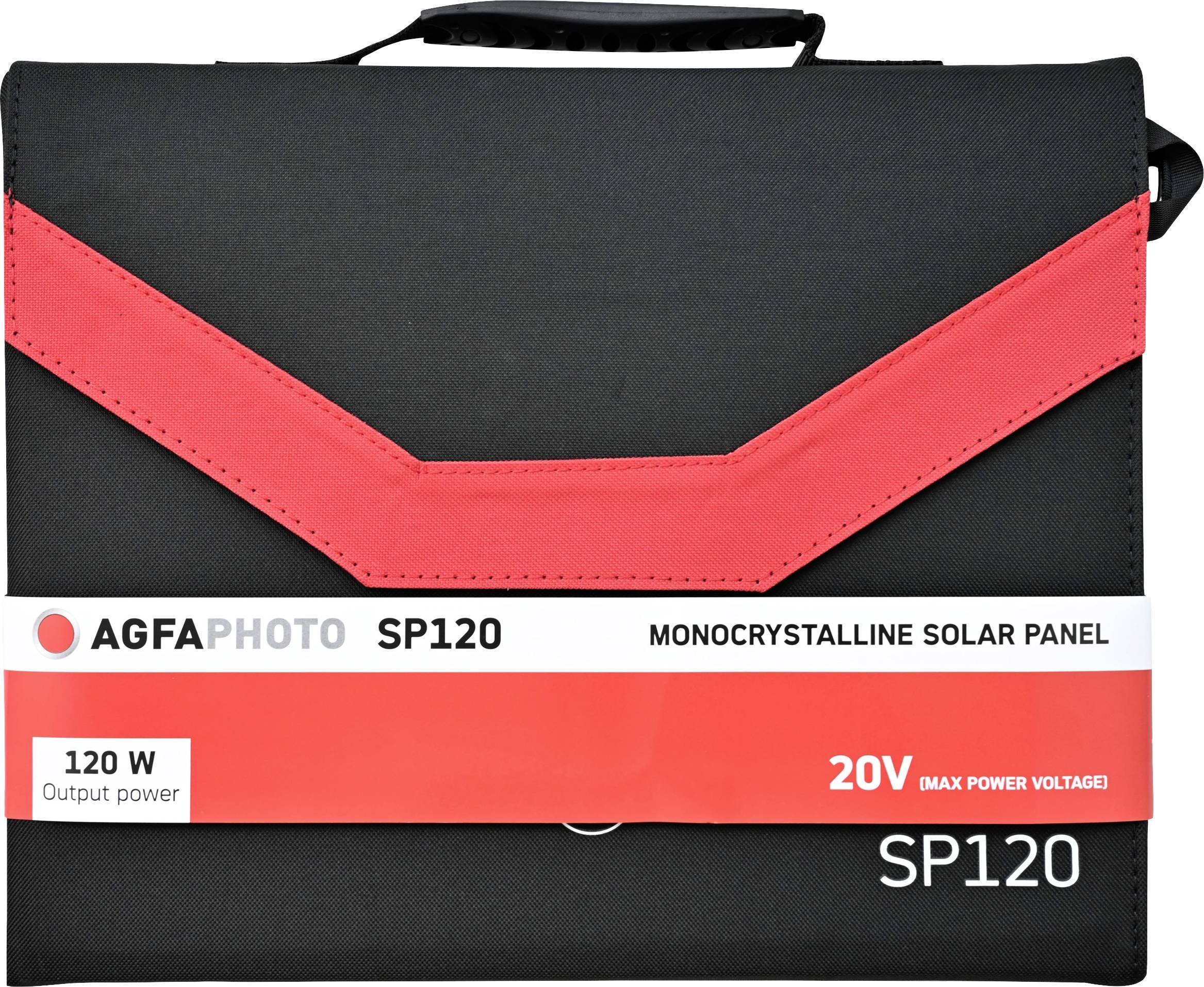 Panel diellor portativ AgfaPhoto SP120 717-858173, 120W, i palosshëm, i zi