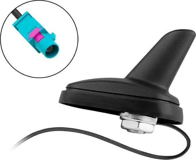 Antena makine Blow 22-682 Shark, AM/FM, lidhje FAKRA, e zezë