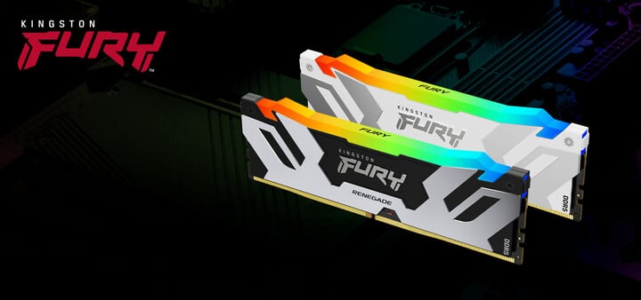 Module të memories Kingston FURY Renegade RGB White 32GB (2x16GB) DDR5 6400 CL32