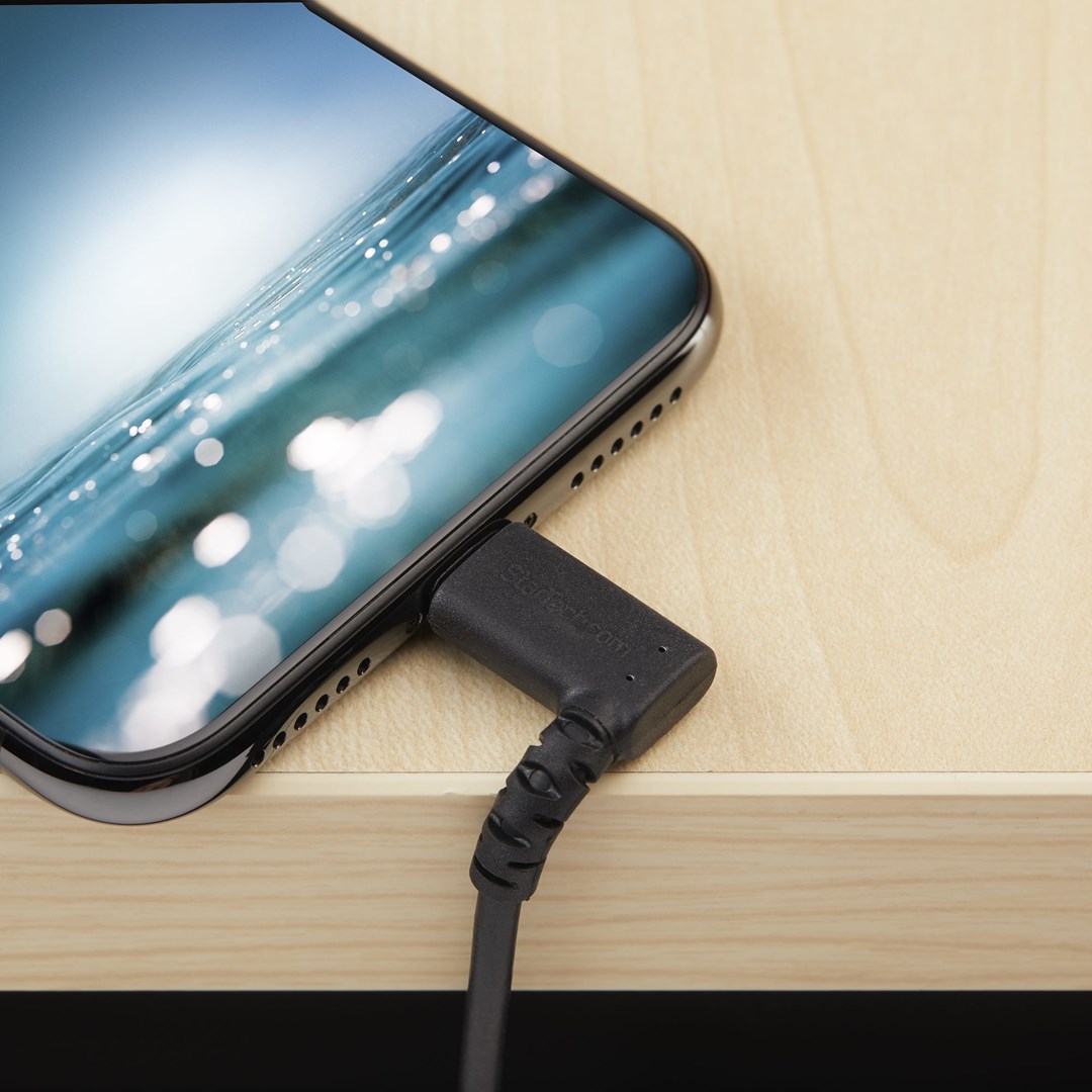 Kabllo Startech, USB-A në Lightning, 1m, e zezë