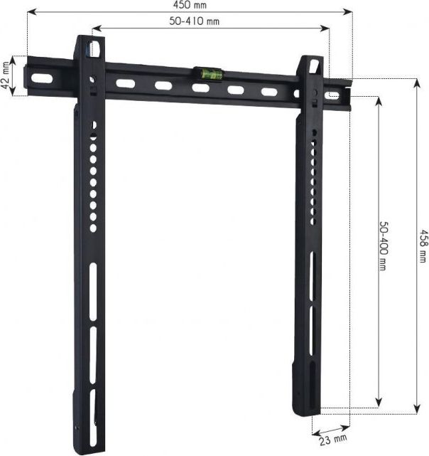 Mbajtëse murale për TV TECHly ICA-PLB-140M, 32" 55", e zezë