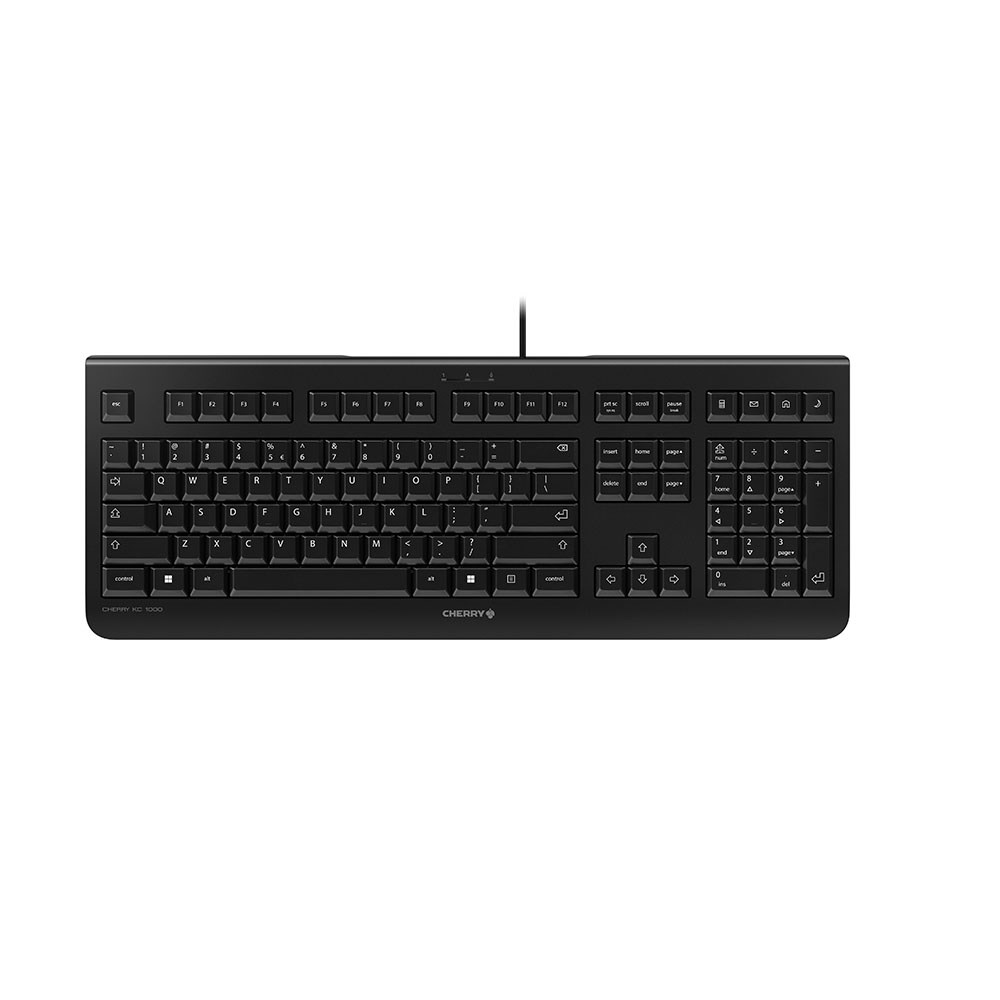 Tastierë CHERRY KC 1000, USB, e zezë