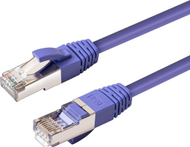 Мрежен кабел MicroConnect CAT6A S FTP, 0.5m, LSZH, виолетов