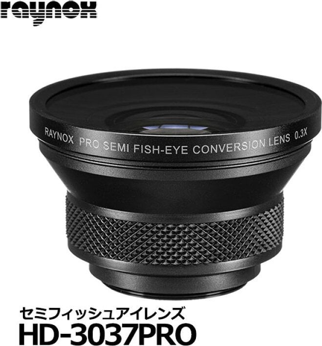 Lentë gjysmë fisheye Raynox HD 3037 Pro, 0.3x, për kamera digjitale, e zezë
