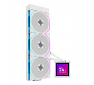 Ладилник CPU All in One Lian Li Hydroshift II LCD S 360TL, 360mm, LCD екран, бел