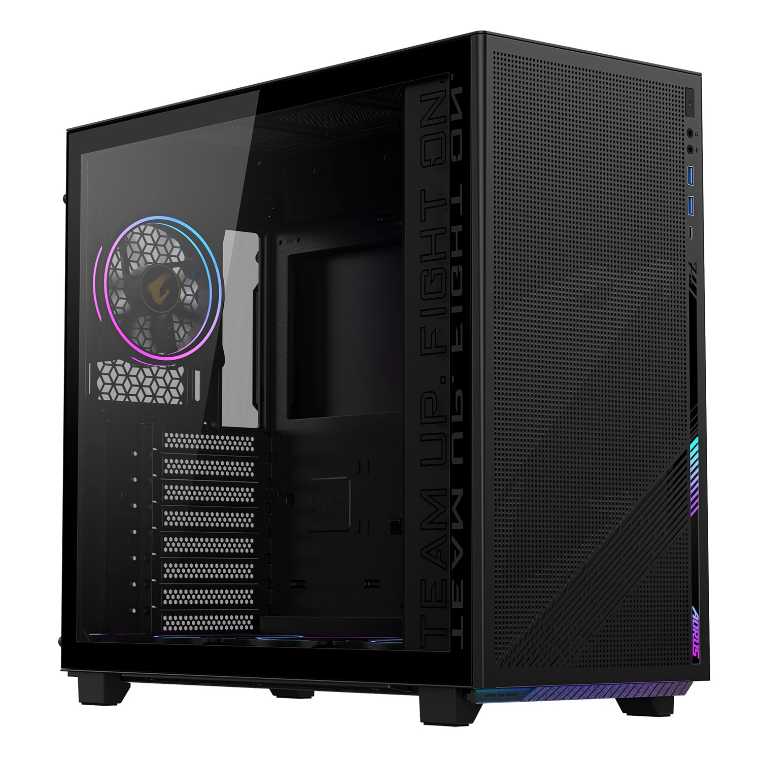 Kasë GIGABYTE AORUS C400 GLASS, Midi Tower, e zezë