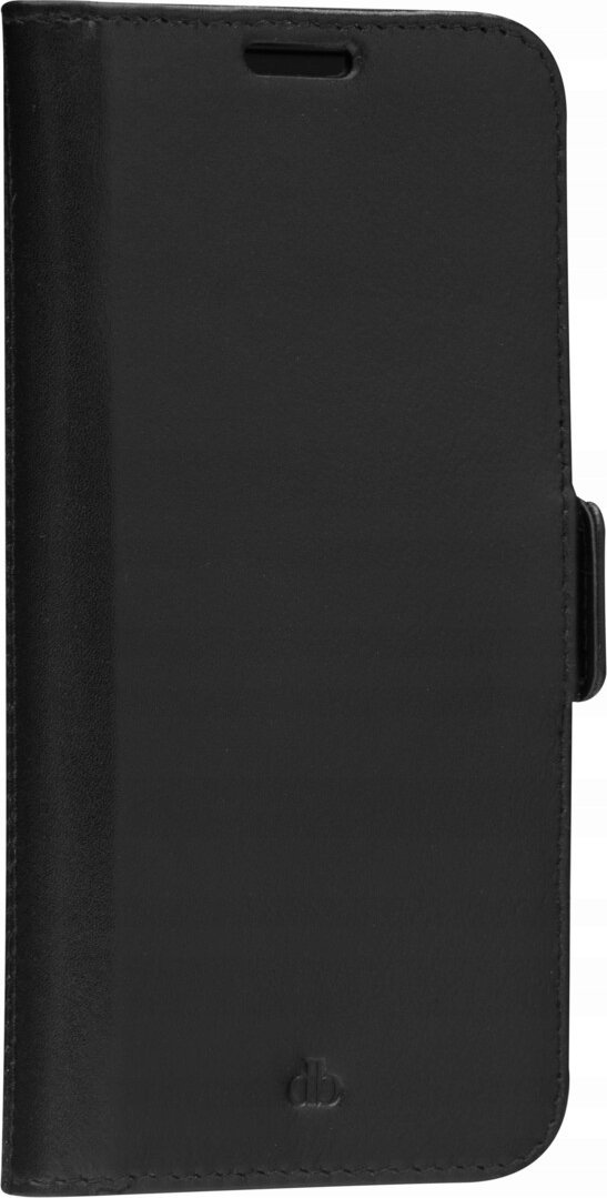 Këllëf portofol Dbramante1928 Copenhagen Slim për Galaxy S22, lëkurë natyrale, RFID, i zi