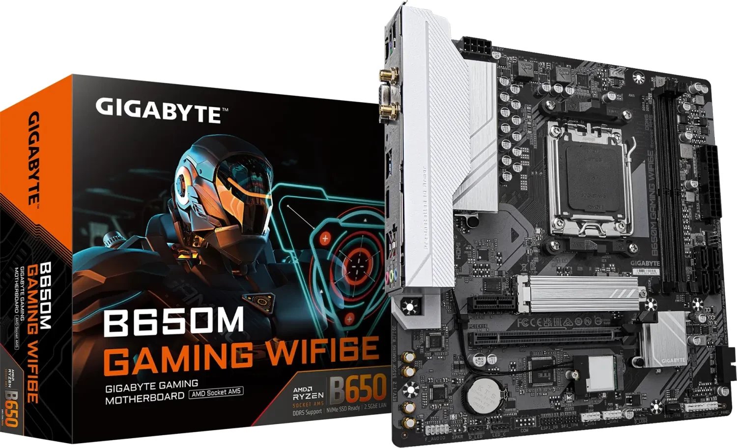 Pllakë amë Gigabyte B650M Gaming WIFI6E, AMD AM5, DDR5, WiFi 6E