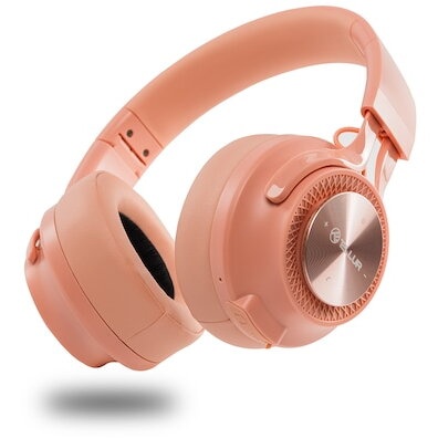 Kufje over ear Bluetooth Tellur Feel, Bluetooth 5.3, 15 orë bateri, rozë
