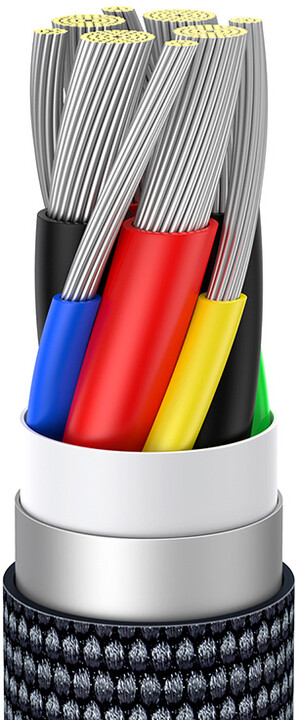 Kabllo karikimi / të dhënash Baseus Crystal Shine Series USB-C - USB-C, 100W, 2m, e zezë