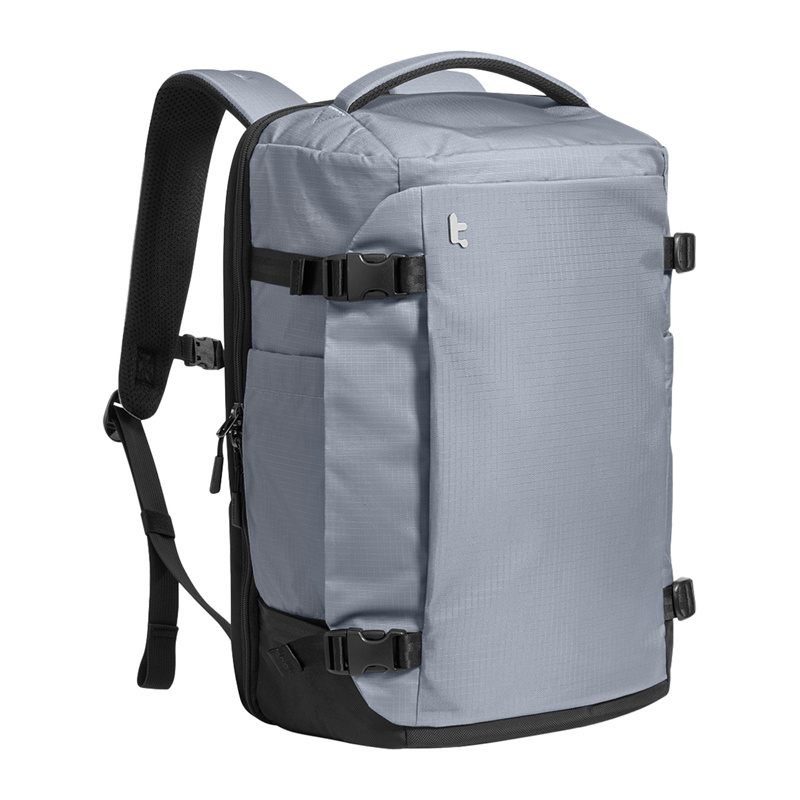 Çantë shpine udhëtimi Tomtoc Navigator T66 Liteway, 28L, për laptop 16", gri e çelët