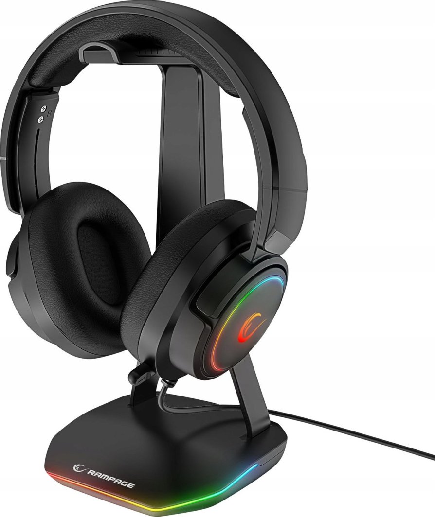 Mbajtëse për kufje Rampage Tower T14, 2x USB