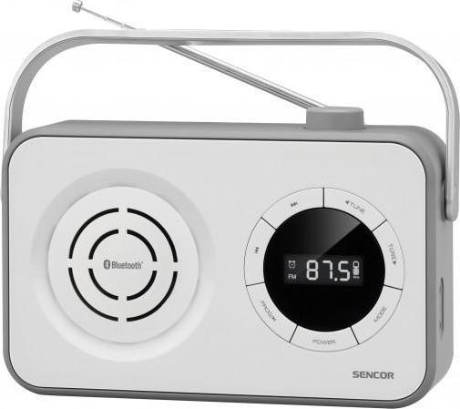 Radio portative Sencor SRD 3200 W, FM dixhital, MP3, e bardhë