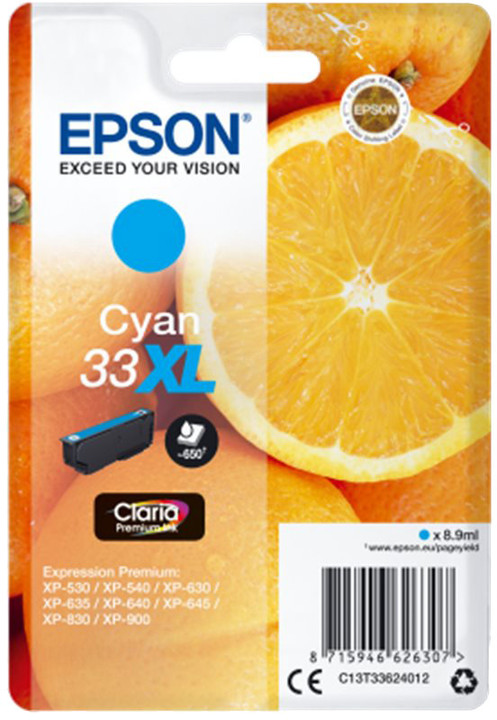 Боја Epson Claria Premium, 33XL, сина