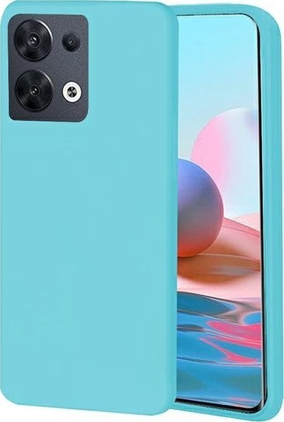 Mbulesë mbrojtëse matte Oppo Reno 8, TPU silikon, blu