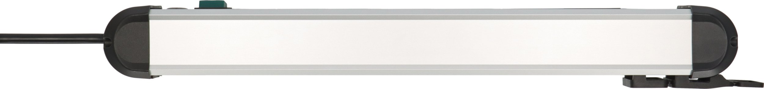 Штекер Brennenstuhl Premium Alu Line, 6 излези, 3m, црно-сребрен