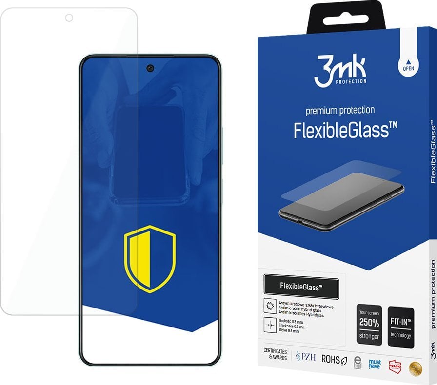 Mbrojtës ekrani 3MK FlexibleGlass për Oppo A58 4G, xham hibrid, transparent
