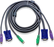 Kабел Aten 2L-5002P/C KVM, 1.8m, црн